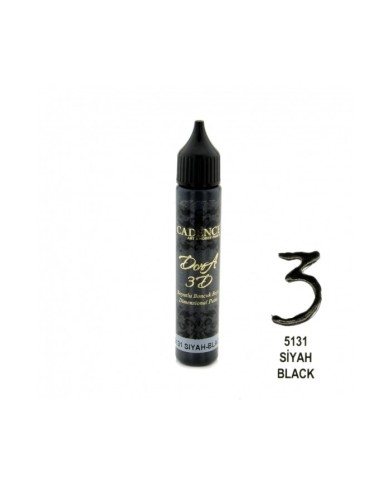 3D BONCUK BOYA-5131-SİYAH