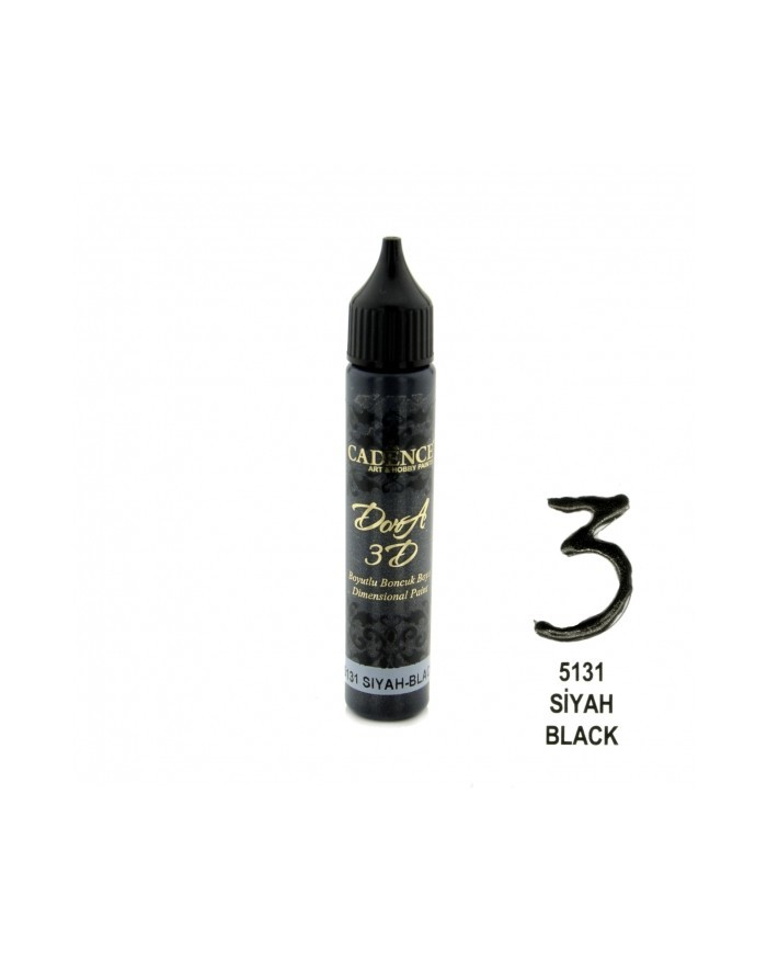 3D BONCUK BOYA-5131-SİYAH