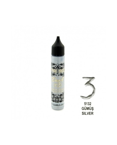 3D BONCUK BOYA-5132-GÜMÜŞ