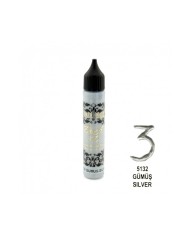 3D BONCUK BOYA-5132-GÜMÜŞ