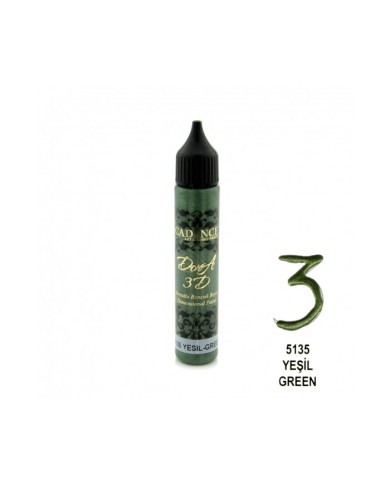 3D BONCUK BOYA-5135-YEŞİL