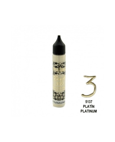 3D BONCUK BOYA-5137-PLATİN