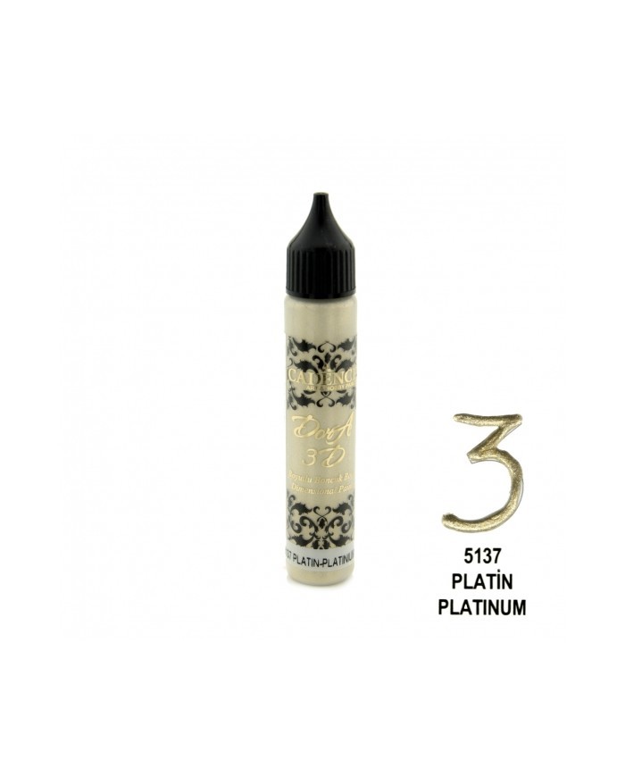 3D BONCUK BOYA-5137-PLATİN