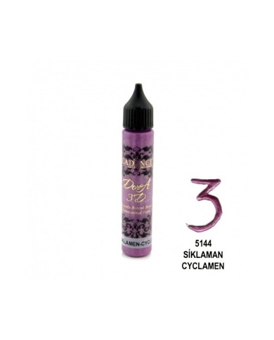 3D BONCUK BOYA-5144-SIKLAMEN