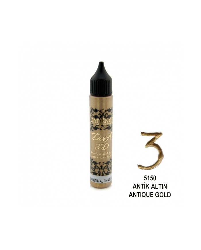 3D BONCUK BOYA-5150-ANTİK ALTIN