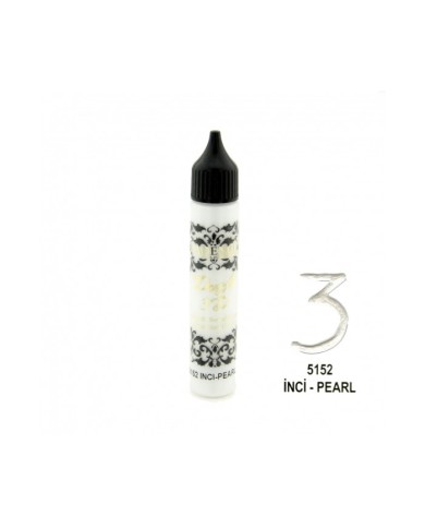 3D BONCUK BOYA-5152-İNCİ