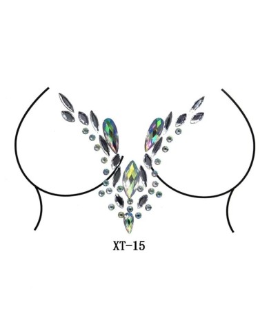 Yapışkanlı Vücut Taşı Göğüs Arası Model XT 15