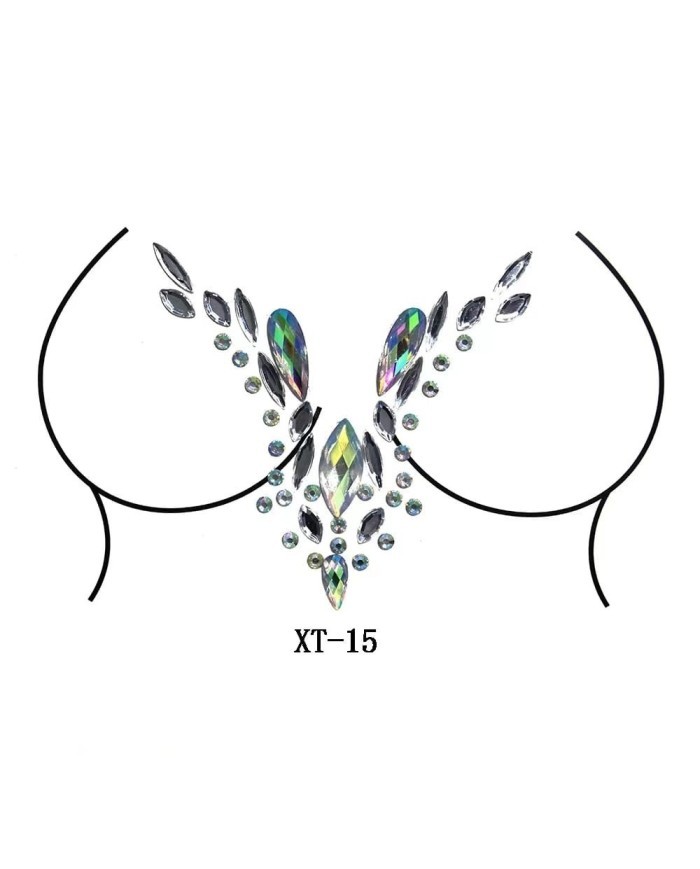 Yapışkanlı Vücut Taşı Göğüs Arası Model XT 15