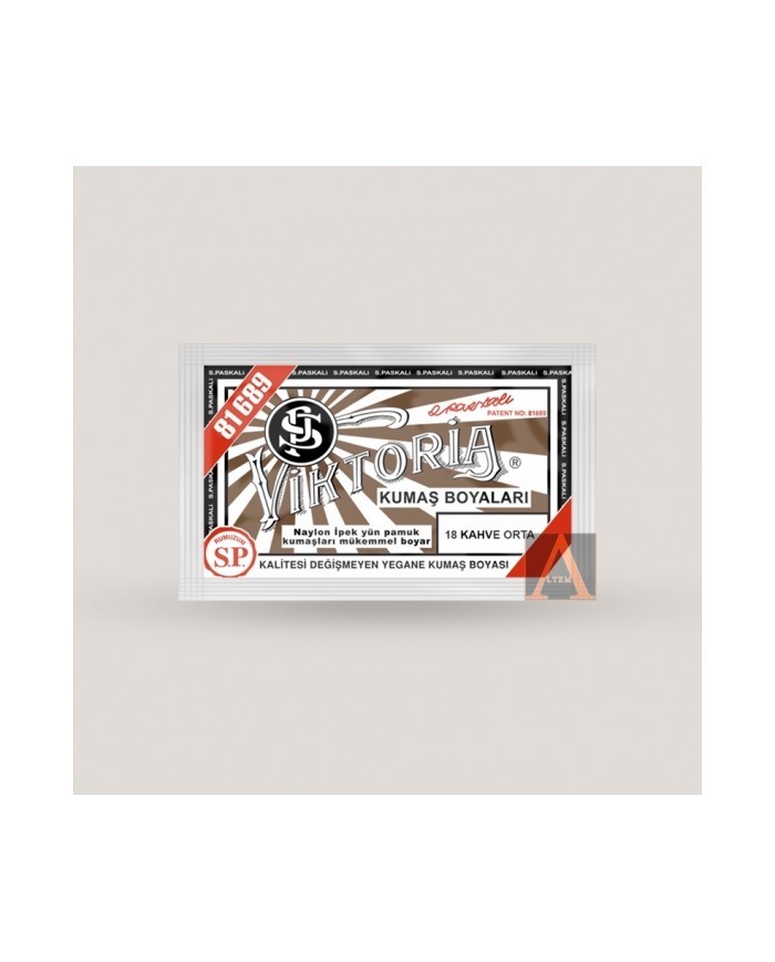 Toz Kumaş Boyası Orta Kahve V-18