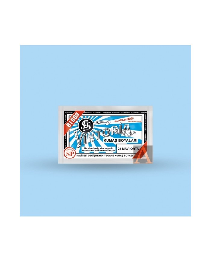 Toz Kumaş Boyası Orta Mavi V-24