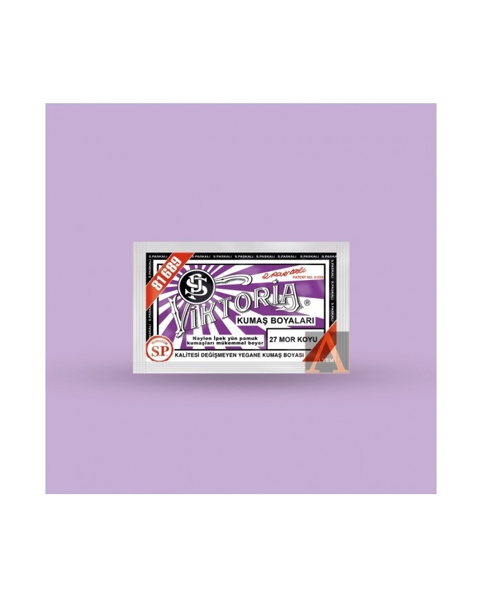 Toz Kumaş Boyası Koyu Mor V-27