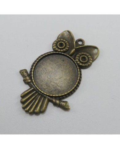 Metal Kolye Ucu - Baykuş