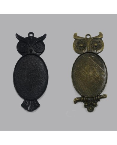 Metal Kolye Ucu - Baykuş 3