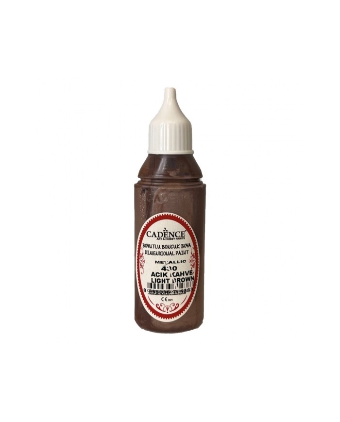 Boyutlu Boncuk Boya Acık Kahve 50 ml B-430