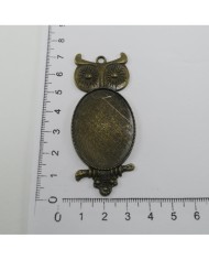 Metal Kolye Ucu - Baykuş 3