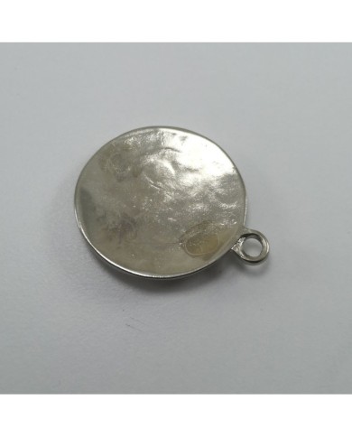 Metal Kolye Ucu - Portre - Gümüş