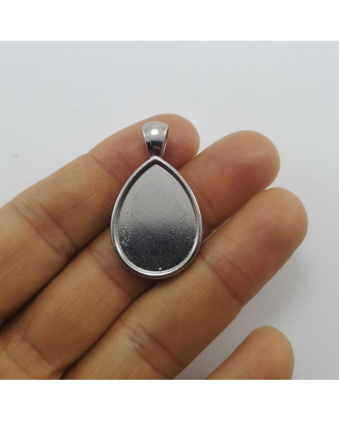 Metal Kolye Ucu - Damla