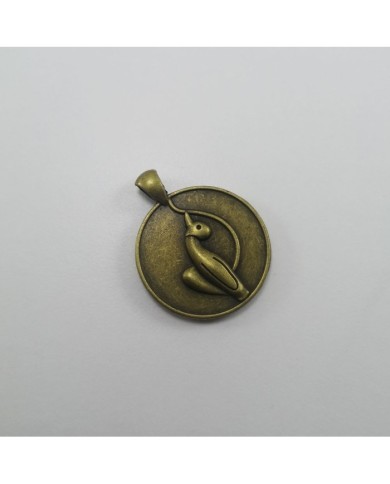 Metal Kolye Ucu - Kedili