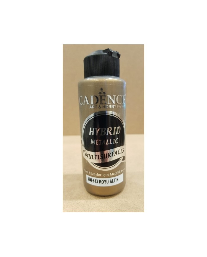 HYBRİD (MULTİSURFACE) METALİK BOYA  KOYU ALTIN 120 ML HM-813