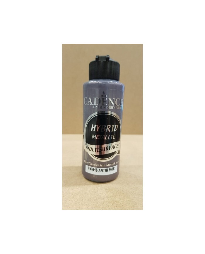 HYBRİD (MULTİSURFACE) METALİK BOYA  ANTİK MOR 120 ML HM-816