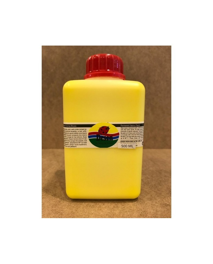 DESEN KUMAŞ BOYASI SARI 500 ML