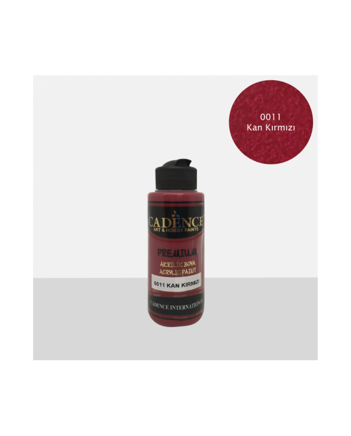 PREMİUM AKRİLİK BOYA KAN KIRMIZI 70 ML. - 0011