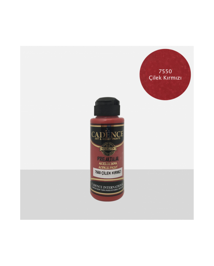PREMİUM AKRİLİK BOYA ÇİLEK KIRMIZI 70 ML. - 7550