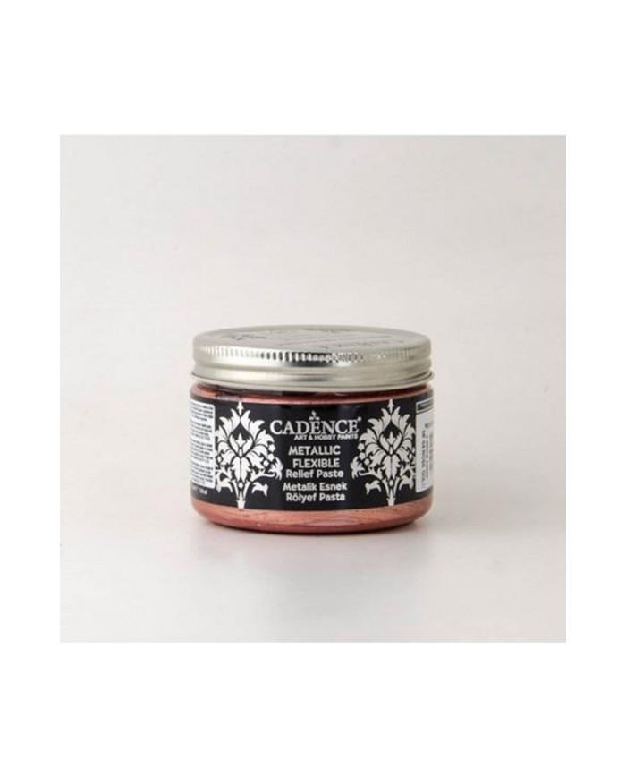 CADENCE METALİK ESNEK RÖLYEF PASTA ROSE GOLD 150 ML