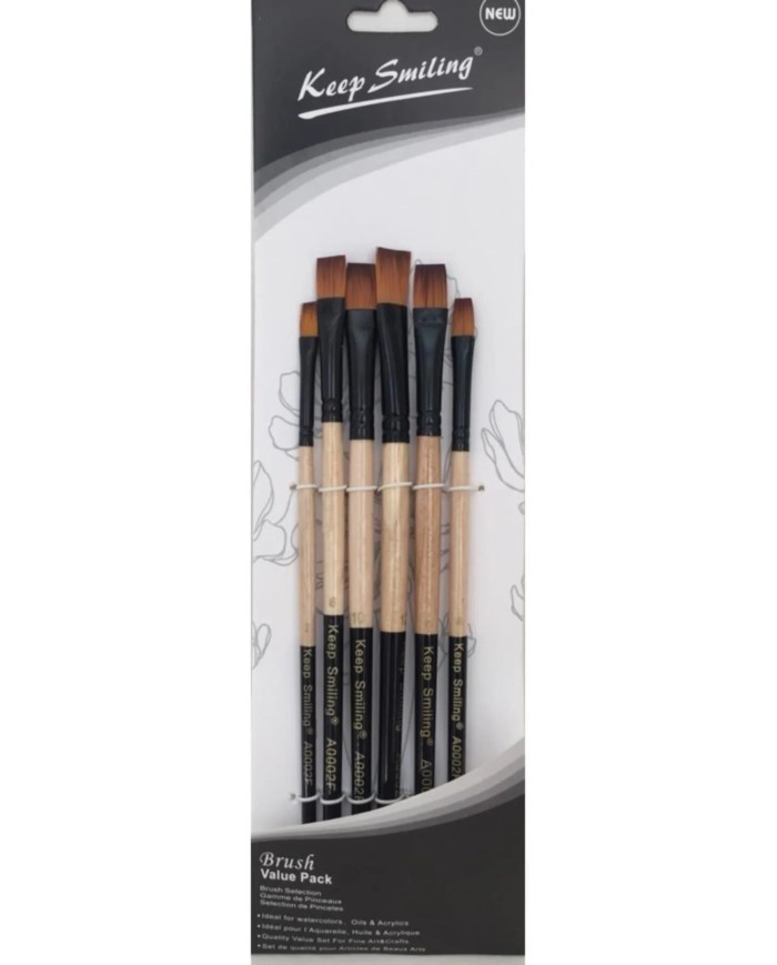 KEEP SMİLİNG DÜZ KESİK FIRÇA SETİ A0002F