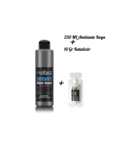 AMBİANTE SUYA DAYANIKLI BOYA METALİK AWM-07 ANTRASİT 250 ML