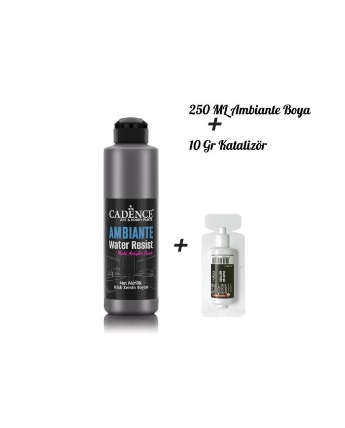 AMBİANTE SUYA DAYANIKLI BOYA METALİK AWM-07 ANTRASİT 250 ML