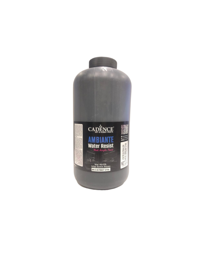 AW023 ANTRASİT SİYAH AMBİANTE ISLAK ZEMİN BOYASI 2 LİTRE + KATALİZÖR 80GR