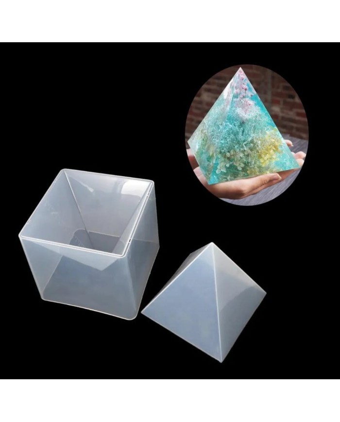 Büyük Piramit Reçine Epoksi ve Beton Kalıbı - Kod:363 (Kasa ve  Silikon)