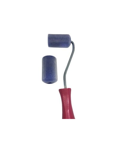 5 CM SÜNGER ÜSTÜ KADİFE KAPLI RULO FIRÇA SET 2'Lİ