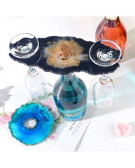 Reçine Epoksi Silikon Kalıp Bardak altı, Şaraplık -Kod:208