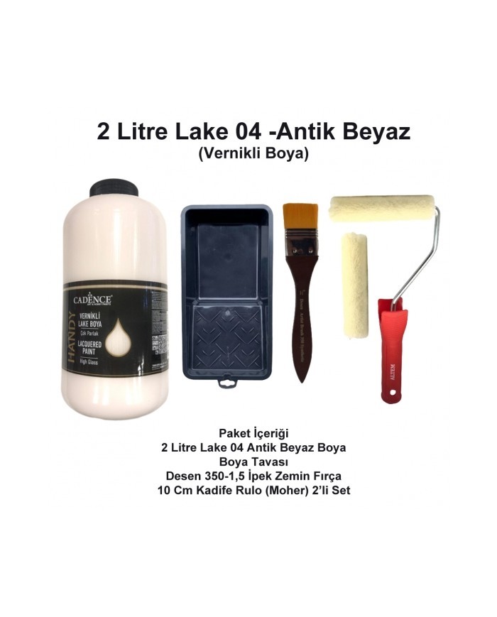 2 Litre Lake 04 Antik Beyaz + Moher Set