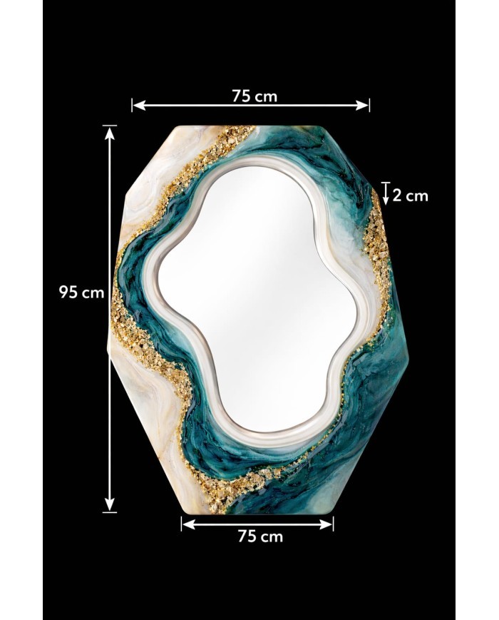 ASİMETRİK RESİM VE AYNA ÇERÇEVESİ 95 X 75 X 2 CM