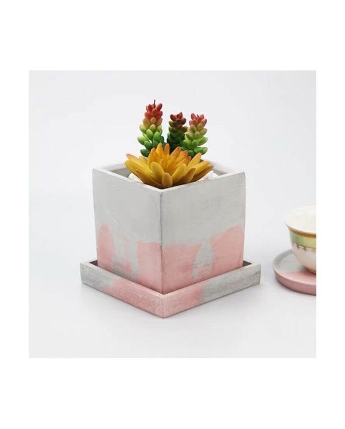 Reçine Epoksi ,Beton Kalıbı Bardak Altı Kare - Kod: 21