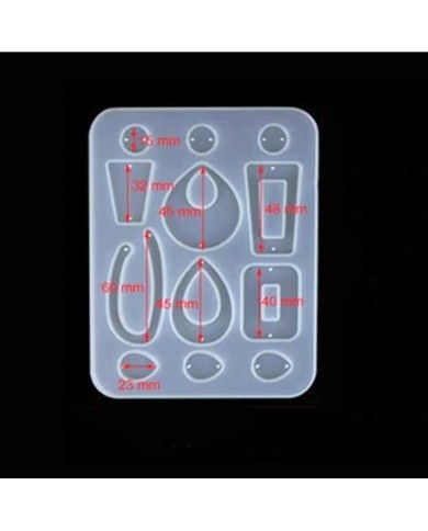 EPOKSİ REÇİNE SİLİKON KALIP - ÇOKLU KÜPE - 211