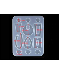 EPOKSİ REÇİNE SİLİKON KALIP - ÇOKLU KÜPE - 211