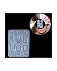 EPOKSİ REÇİNE SİLİKON KALIP - ÇOKLU KÜPE - 211