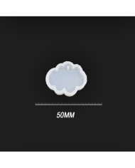 Reçine Epoksi Kalıp Kolye Anahtarlık Bulut - A6