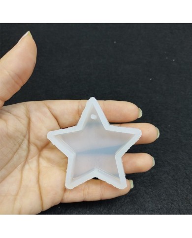 Reçine Epoksi Kalıp Kolye Anahtarlık Yıldız - A2