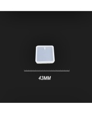 Reçine Epoksi Kalıp Kolye Anahtarlık Kare - A13