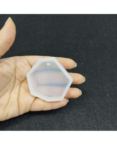 Reçine Epoksi Kalıp Kolye Anahtarlık  Köşeli Süsleme - A3