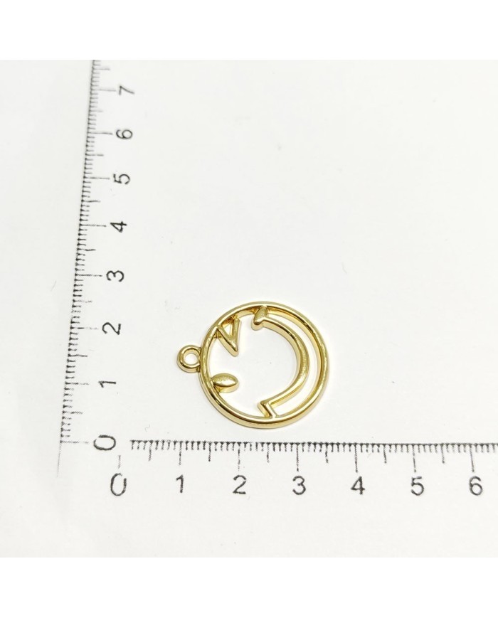 Güler Yüz Figür Metal Kolye Ucu