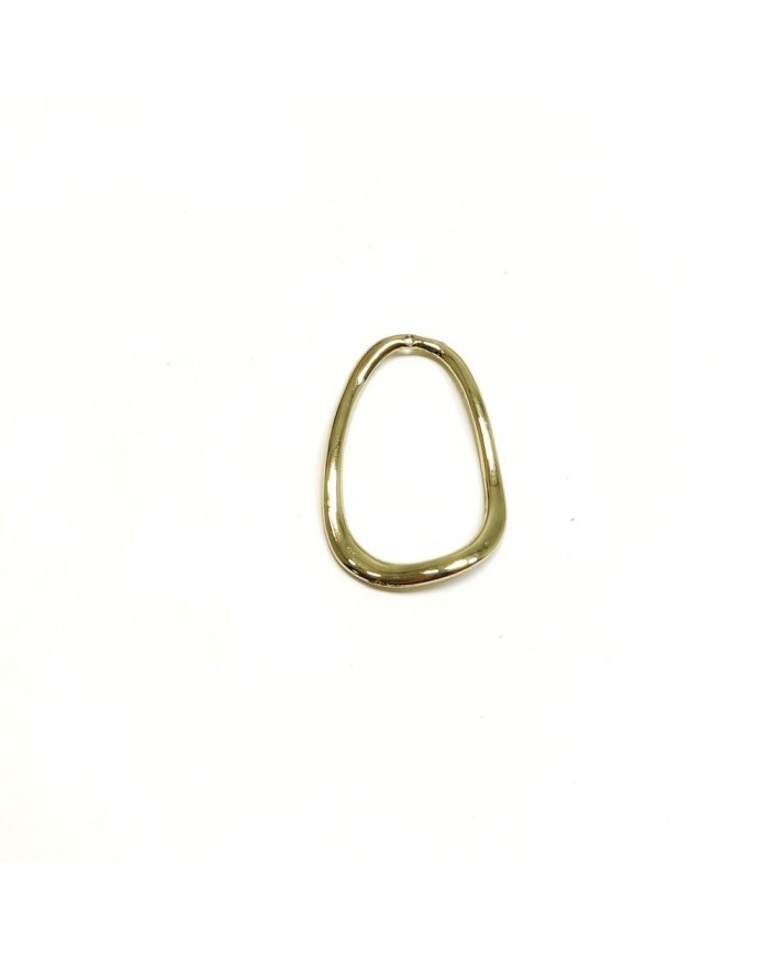 Burgu Oval Metal Kolye Ucu