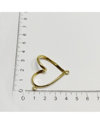 Metal Kolye Ucu - Burgu Kalp