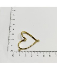 Metal Kolye Ucu - Burgu Kalp