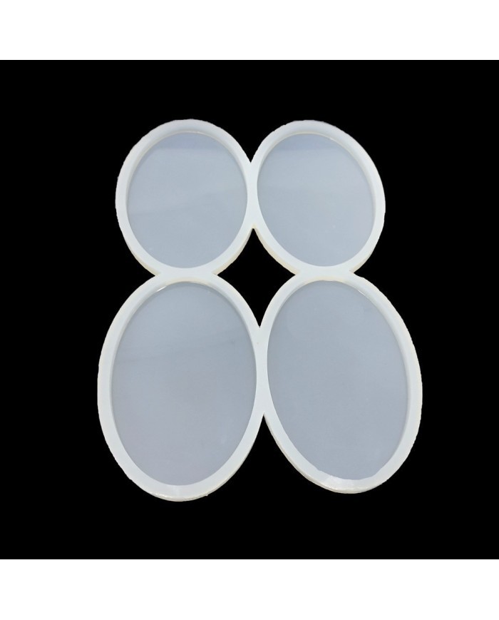 Dörtlü Oval Kalıp - Reçine Epoksi Kalıp - ÇB6